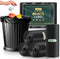 Teivio 2 Gallon Strong Trash Bags, 100 Counts, Bathroom Liners, Small Plastic Bags, Black