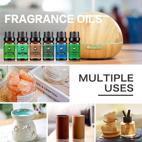 SOUQDWL Oils,6pcsx 10ml Set Essential Nature Fragrance Oil Pure Essential Oils Kit