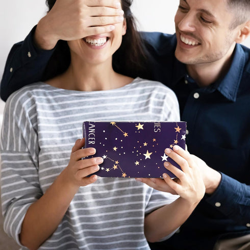 AnyDesign 12 Sheet Galaxy Wrapping Paper, Constellation Gift Wrap Paper Bulk for Birthday Baby Shower DIY Crafts