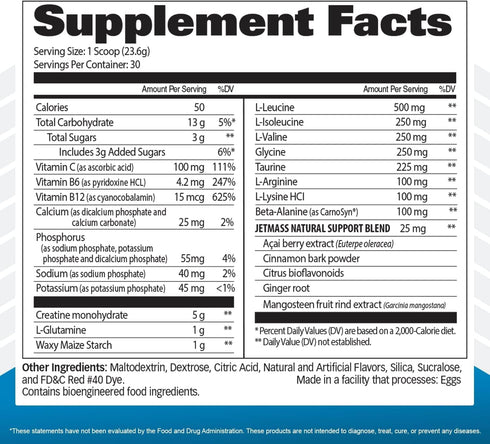GAT SPORT JetMass Fast-Acting Volumizing Creatine System, 30 Servings, Strawberry Lemonade