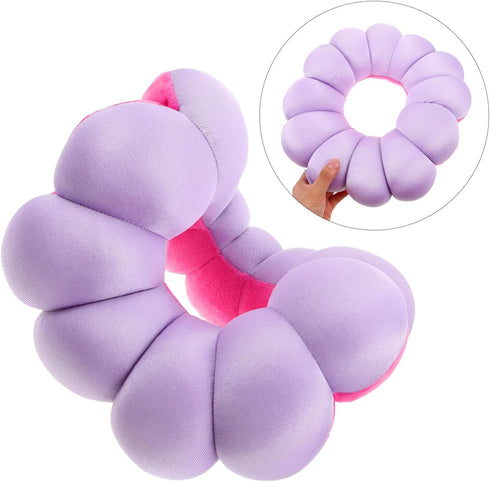 TOYANDONA Pumpkin Shaped Flower Donut Pillow Nursing Pad for Bedridden Patients Multiuse Cushion for Hands Feet Head
