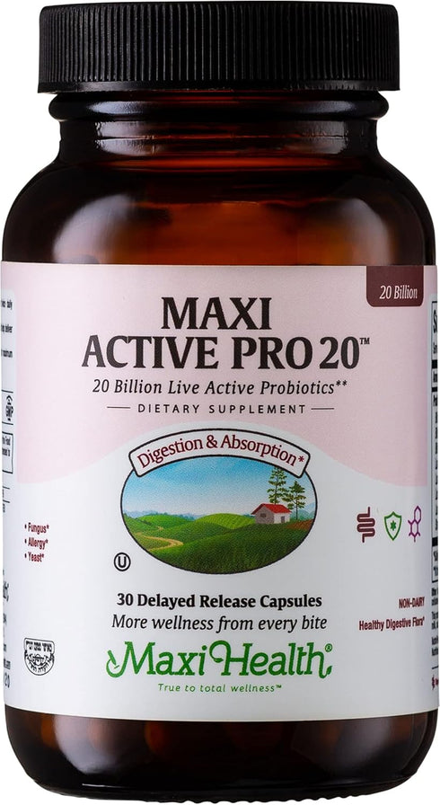 Probiotics for Digestive Health – 15 Strains, 20 Billion CFU for Men and Women with Lactobacillus Rhamnosus, 30 Capsules