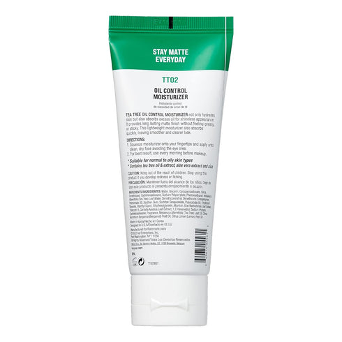 Kiss New York Face Moisturizer, Tea Tree Oil Control Anti-Shine for Normal to Oily Skin, 3.38 Fl Oz