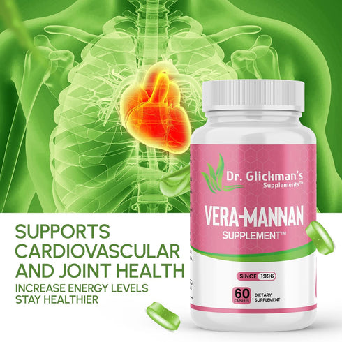 Vera-mannan Aloe Vera Supplement, 1 Bottle, 60 Capsules
