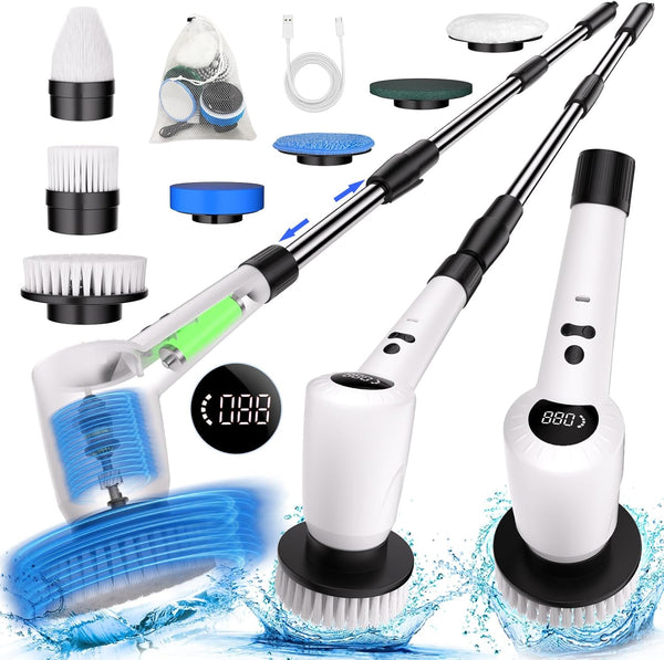 Kolagan Electric Spin ScrubberUpgrade Electric Spin Cordless Tub and Tile Scrubber w/ Adjustable