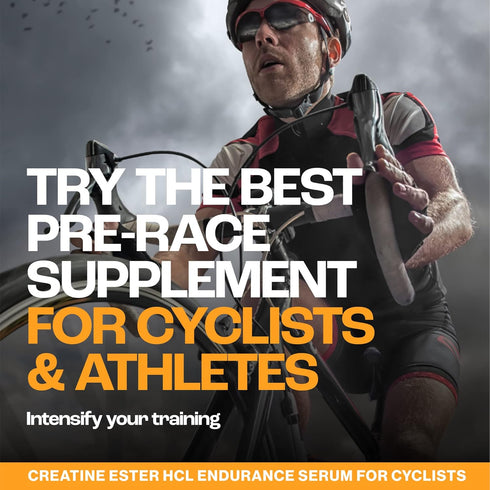 Cyclist-Optimized Creatine Serum, Cherry, 5.1 Fl Oz, Boosts Cycling Performance, Energy, Endurance & Focus