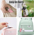 2 Pack Portable Pill Case, Bling Rhinestone Pill Container Box, Waterproof Medication Holder Organizer with Keychain