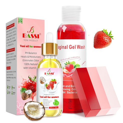 Feminine Wash & Yoni Oil & Yoni Soap Set for Women, Yoni