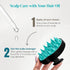 HEETA Hair Scalp Massager Shampoo Brush 2 Pack - Waterproof Hair Scrubber with Soft Silicone Bristles for Men & Women