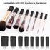 Senbowe Upgraded Makeup Brush Cleaner and Dryer Machine, Electric Brush Cleaner with 8 Size Rubber Collars