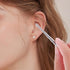 Heclia 6PCS Facial Reflexology Massage Tool Stainless Steel Acupuncture Pen Ear Acupressure and Body Point Probe Pen