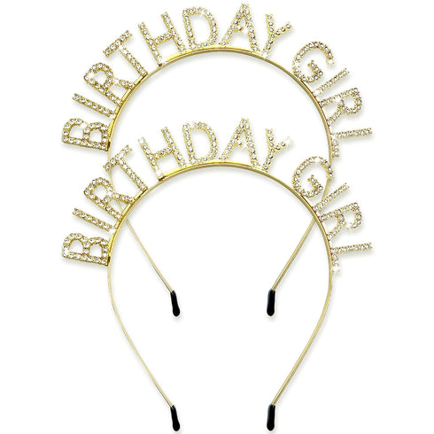 Celebratory Birthday Girl Tiara Headband for Ladies, Women, Girls, Moms, Daughters, and Female Friends