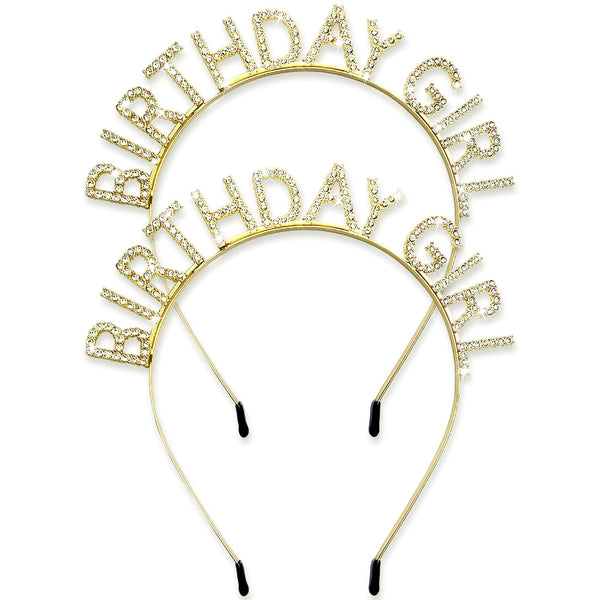 Celebratory Birthday Girl Tiara Headband for Ladies, Women, Girls, Moms, Daughters, and Female Friends