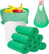 PetsHome 6 Gallon Trash Bags, 120 Count, Extra Thick, Leak Proof Rubbish Bags for Home Office Trash Can, Green