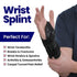 Carpal Tunnel Wrist Brace - Night Support Splint & Compression Sleeve for Pain Relief (Small, Right)