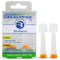 Brilliant Oral Care Kids Sonic Toothbrush Replacement Heads, Orange, 2 Pack, for Ages 5+
