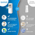 SVAVO Automatic LCD Fragrance Dispenser, Wall Mount/Free Standing, Programmable Aerosol Spray, White