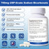 QUBIT 700mg 100 Baking Soda Capsules Sodium Bicarbonate Supplement | Natural Baking Soda for Acid Reflux Relief