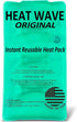 HEAT WAVE Instant Heat Packs Medium (59)- Medical Grade Reusable Green 1-Pack