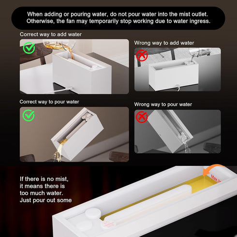 Humidifier,7 Fireplace Flame Air Diffuser Colors Aromatherapy Essential Oil Diffuser, Ultrasonic Aroma Humidifier