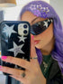 Purple Star Kawaii Y2K Emo Disco Hair Clips, Hair Accessories for Women