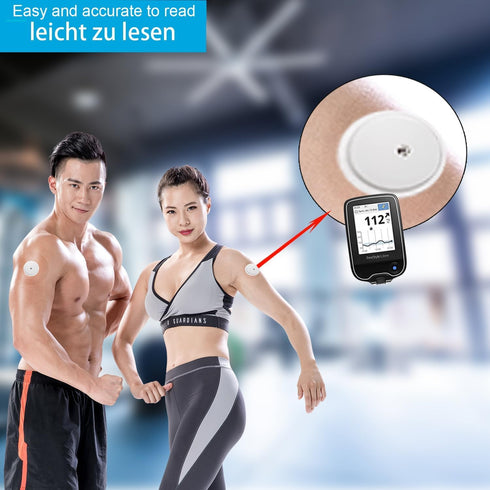 20 Packs Freestyle Libre 2 Sensor Covers, Latex-Free Hypoallergenic Waterproof Adhesive Patches for CGM Protection