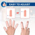 Finger Cots, Gel Finger Tips Protector, Finger Covers (14PCS, L size) - New Material (Latex-Free) for Finger Cracking,
