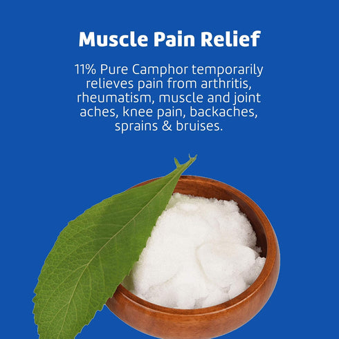 De La Cruz Cream, Maximum Strength Muscle and Joint Camphor Ointment, 5.5 oz Jumbo Jar