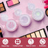 RAYNAG 6 Pieces Mini Empty Loose Powder Bottle, Travel Cosmetic Glitter Shaker with Sifter and Lids