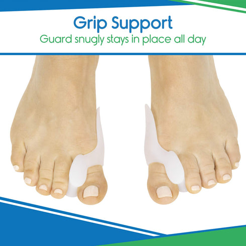 VIVEsole Bunion Guard for Women, 2 Pack - Silicone Gel Pads, Toe Separator Cushions for Bunion Relief