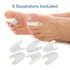 ZenToes Toe Separators for Bunion Pain Relief, Set of 6 Flared Gel Straighteners to Align Toes and Prevent Corns and
