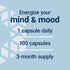Life Extension Acetyl-L-Carnitine, 100 Capsules | Brain, Mood & Nerve Health, Cellular Energy, Gluten-Free, Non-GMO