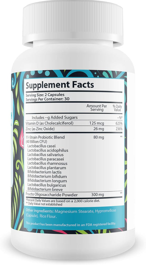 Pro Lean Biome Health Probiotics - Digestive Health & Immune Support - Improve Gut Microbiome for Overall Health & Improved Energy - Probiotic & Prebiotic Blend - Health Starts in The Gut