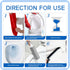 7Pcs Upgrade Pumice Stone Toilet Bowl Cleaning Brush Set with Long Cleaning Gloves Crevice Brush Powerfully Cleans Stain Hard Water Ring Calcium Buildup Rust for Toilet Bathrooms by NLXCXUCY