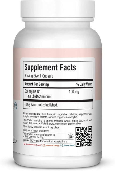 Maxi Health CO Q10 100mg, Coenzyme Q10 Supplement, 90 Liquid Capsules