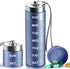 OUVBTX Metal Weekly Pill Organizer, Large Travel Pill Box, Portable Aluminum Alloy Waterproof