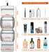 Large Capacity Hanging Travel Toiletry Bag - Cosmetic Organizer for Women with 4 Compartments