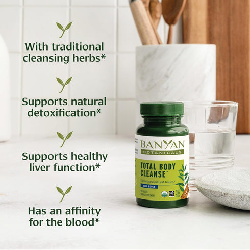 Banyan Botanicals Total Body Cleanse Supplement with Amla & Manjistha, Supports Healthy Digestion (90 Tablets)