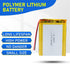 455272 3.7V Lipo Battery, 2000mAh Rechargeable Lithium Polymer Battery Pack with JST PH2.0mm Connector for Electronic