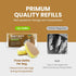 HELIME Natural Dishwand Refills Sponge - Non Scratch Sisal Hemp Replacement Brush Head for Kitchen Cleaning