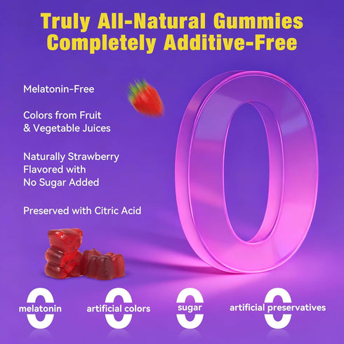Gummies 5-HTP 60 Count (1) Melatonin Free Sleep for Adults with Magnesium, Valerian Root, & Herbal Blend - Natural