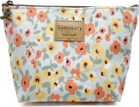 Floral Print Makeup Cosmetic Bag Carry Case, 14 Patterns