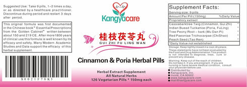 GUI Zhi Fu Ling Wan ????? - Cinnamon & Poria Pills - Natural Cycle Relief for Menstrual Cramps, 252 Ct (2)