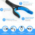 Grabber Reacher Tool, 32” Heavy Duty Pick Up Stick with Strong Magnetic and Swivel Head for Seniors (Blue)