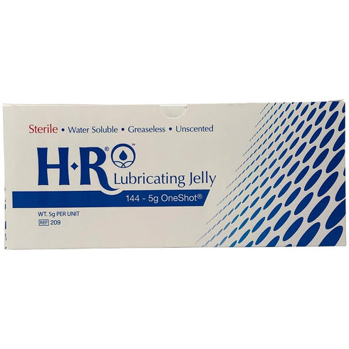 HR Pharmaceuticals HR Pharma "One Shot" Sterile Lubricating Jelly, 5 gram per unit, Box