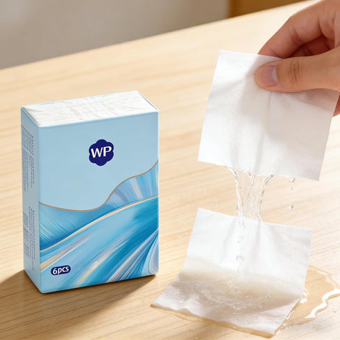Weikap 3-Ply Packs 40) Pocket Paper Towels High Strength and Water Absorption Bulk Small Travel Size Paper (Medium