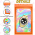 100 PCS Holographic Bags for Lashes, Candy, Small Baggies, Resealable Packaging Bags for Jewelry, Food