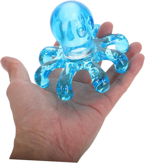 rosenice 4X3.9X3.1 Inch Octopus Head Massager Handheld Scalp Massager for Relaxation and Lymphatic Massage Compact