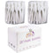 PANA 200pcs Disposable Plastic Spatulas for Cosmetic Make Up, 2.5" Skin Care Facial Cream Mask (WHITE-200 Pieces)