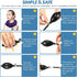 Neck Stretcher, Adjustable Cervical Traction Device for Neck Pain Relief, Inflatable Neck Brace for Home Use (Purple)